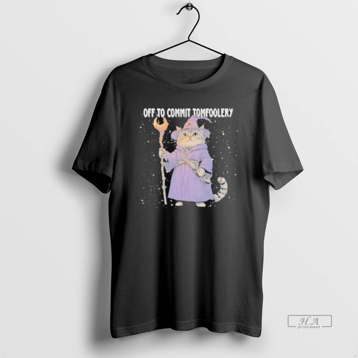 Trendy Catdalf The Wizard Off To Commit Tomfoolery - Adult & Kids T-Shirts, Sweatshirts & Hoodies apparel design preview 1