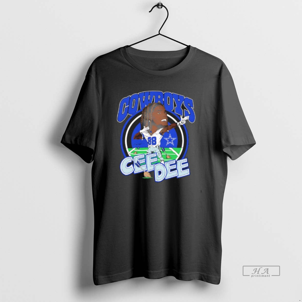 Trendy Ceedee Lamb Dallas Cowboys Player Signature - Adult & Kids T-Shirts, Sweatshirts & Hoodies apparel design preview 1