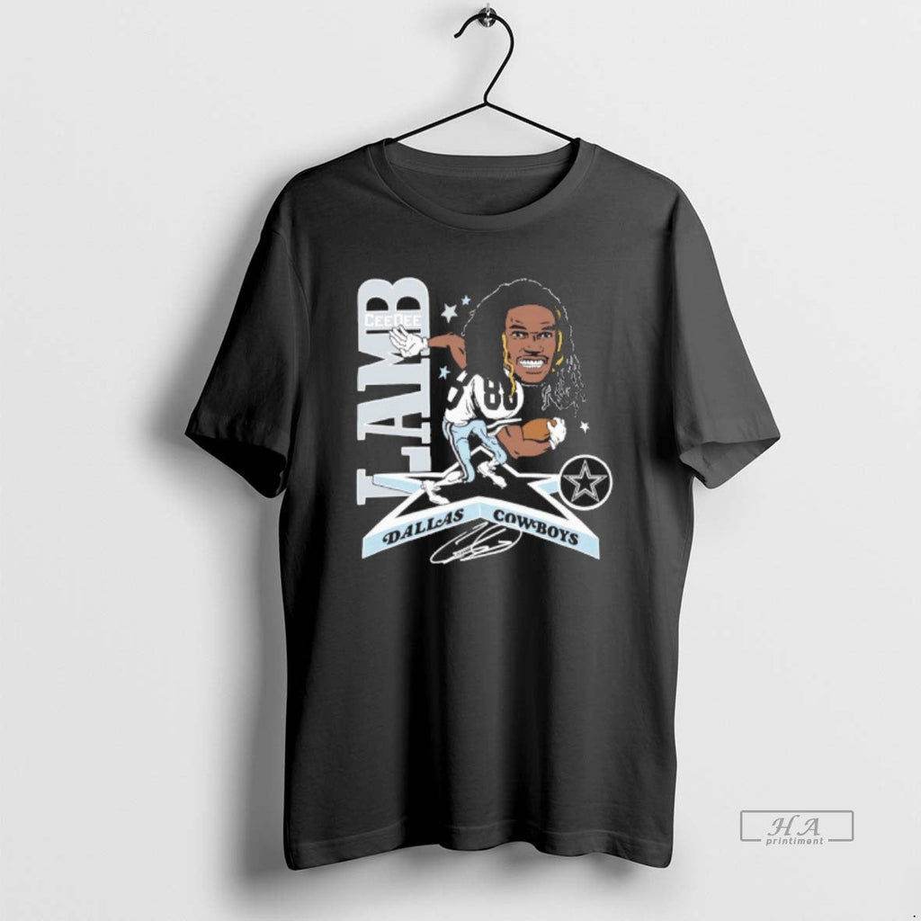 Trendy Ceedee Lamb Dallas Cowboys Signature - Adult & Kids T-Shirts, Sweatshirts & Hoodies apparel design preview 1
