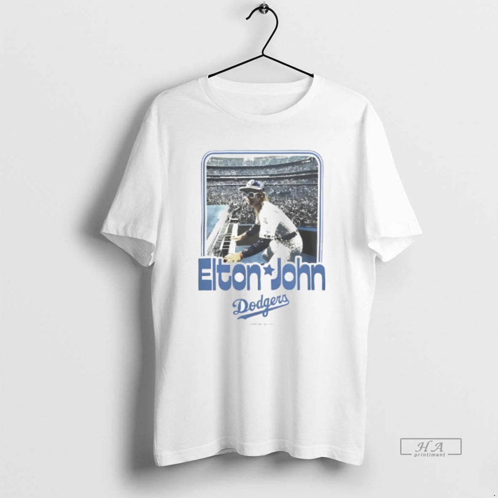 Trendy Center Field Elton John X Dodger Stadium Duke - Adult & Kids T-Shirts, Sweatshirts & Hoodies apparel design preview 1