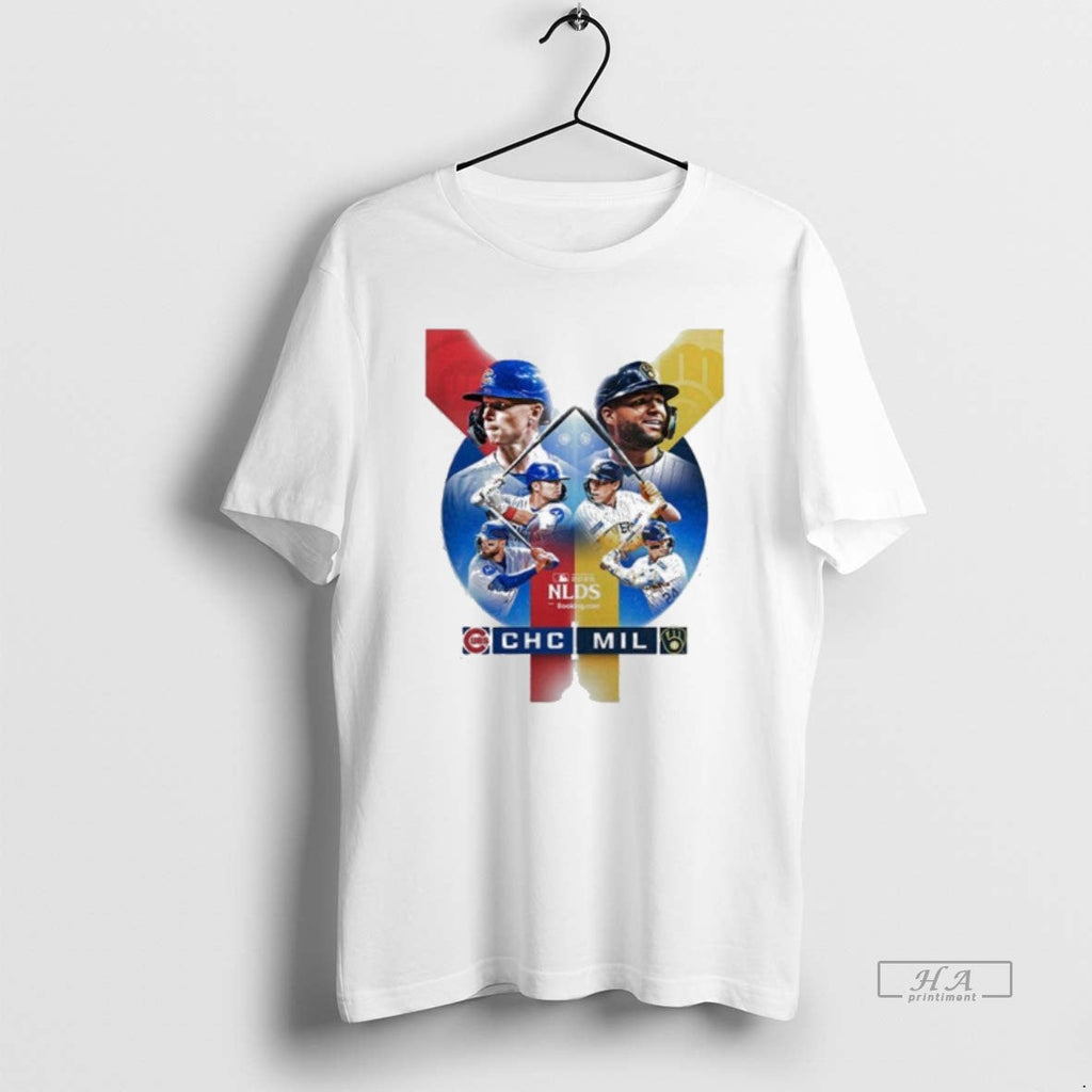 Trendy Chicago Cubs Vs Milwaukee Brewers Nlds 2025 - Adult & Kids T-Shirts, Sweatshirts & Hoodies apparel design preview 1