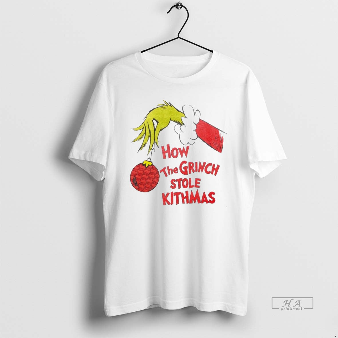 Trendy Christmas How The Grinch Stole Kithmas White - Adult & Kids T-Shirts, Sweatshirts & Hoodies apparel design preview 1