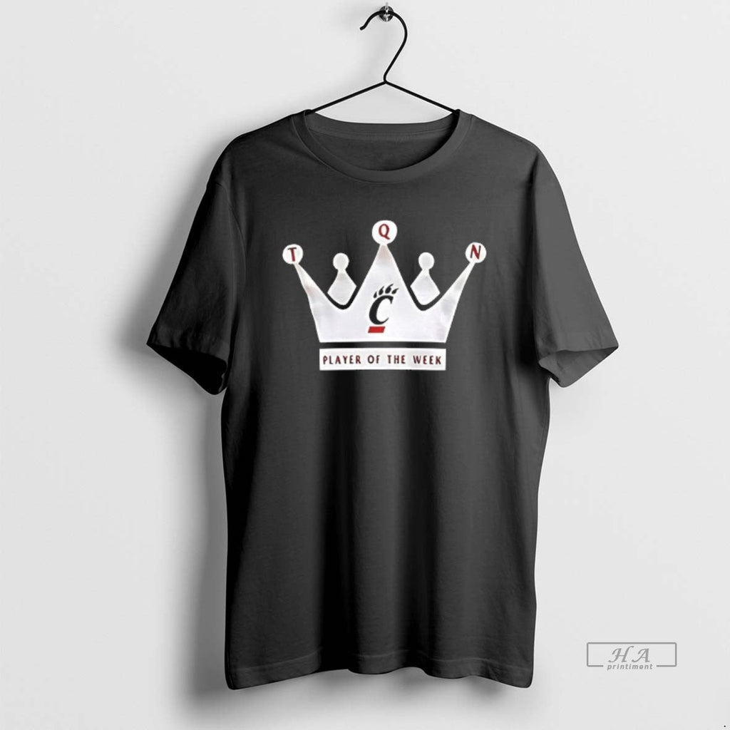 Trendy Cincinnati Bearcats Crown Player Of The Week - Adult & Kids T-Shirts, Sweatshirts & Hoodies apparel design preview 1