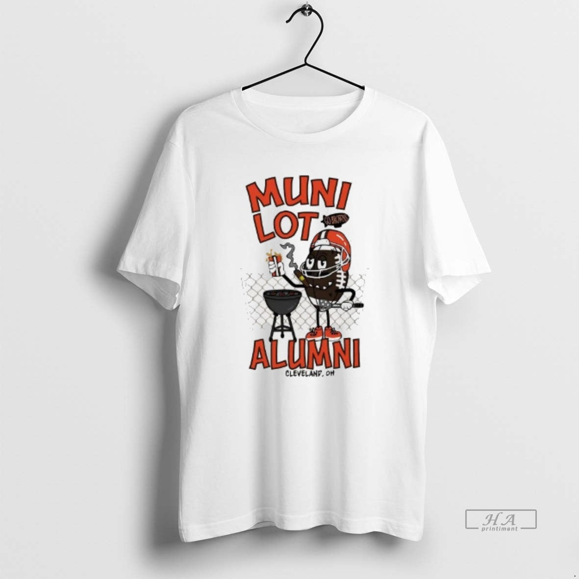 Trendy Cleveland Browns Muni Lot Alumni - Adult & Kids T-Shirts, Sweatshirts & Hoodies apparel design preview 1