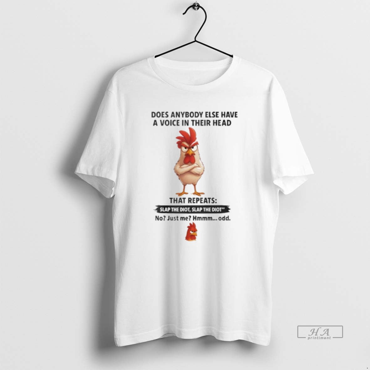 Trendy Cock Does Anybody Else Have A Voice In Their - Adult & Kids T-Shirts, Sweatshirts & Hoodies apparel design preview 1