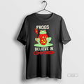 Trendy Communist Frogs Believe In Communism - Adult & Kids T-Shirts, Sweatshirts & Hoodies apparel design preview 1