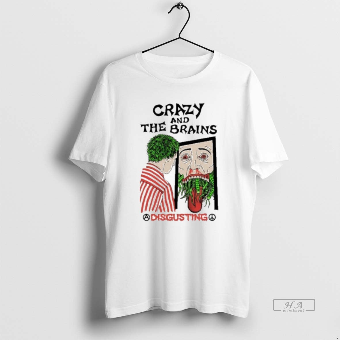 Trendy Crazy And The Brains Disgusting - Adult & Kids T-Shirts, Sweatshirts & Hoodies apparel design preview 1