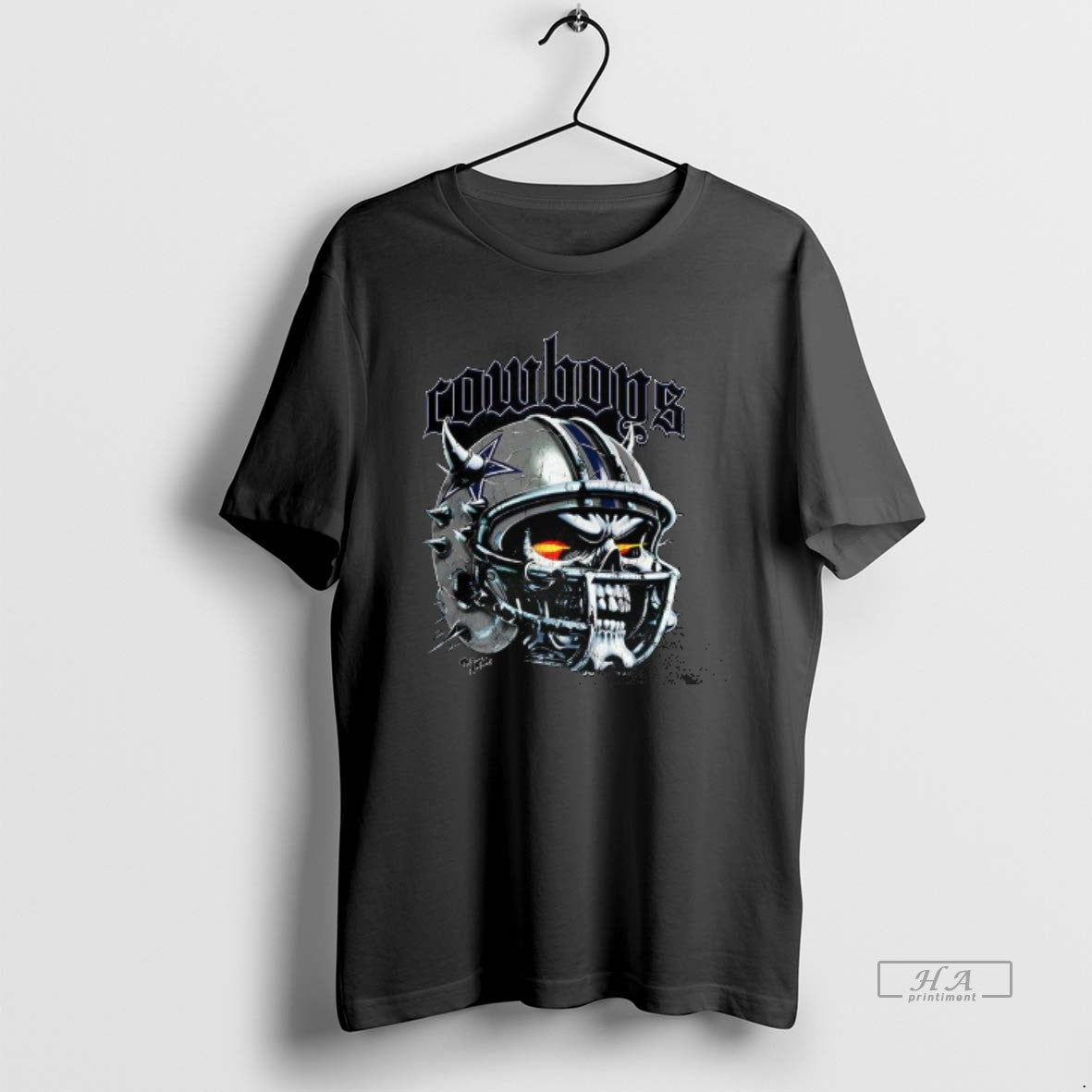 Trendy Dallas Cowboys Football Skull Helmet Halloween - Adult & Kids T-Shirts, Sweatshirts & Hoodies apparel design preview 1