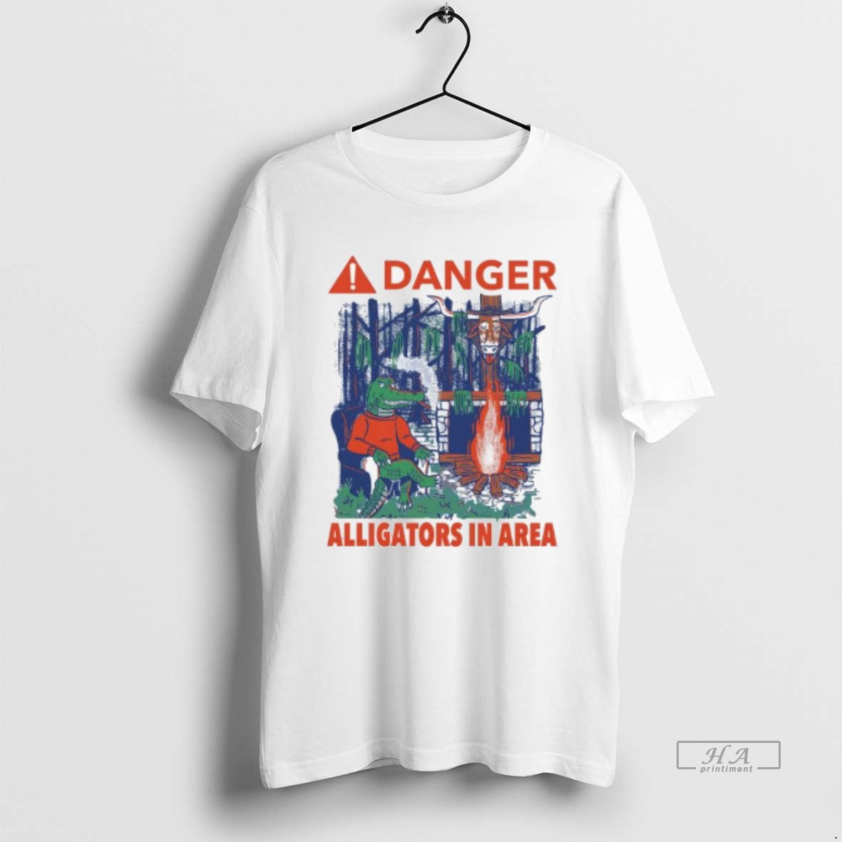 Trendy Danger Alligators In Area Florida Gators Beat - Adult & Kids T-Shirts, Sweatshirts & Hoodies apparel design preview 1