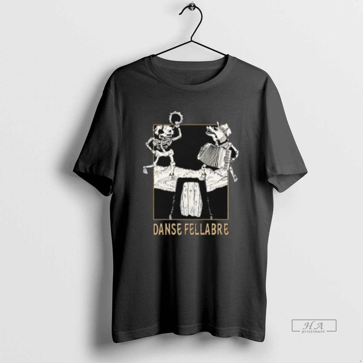 Trendy Danse Macabre Skeleton Dance - Adult & Kids T-Shirts, Sweatshirts & Hoodies apparel design preview 1