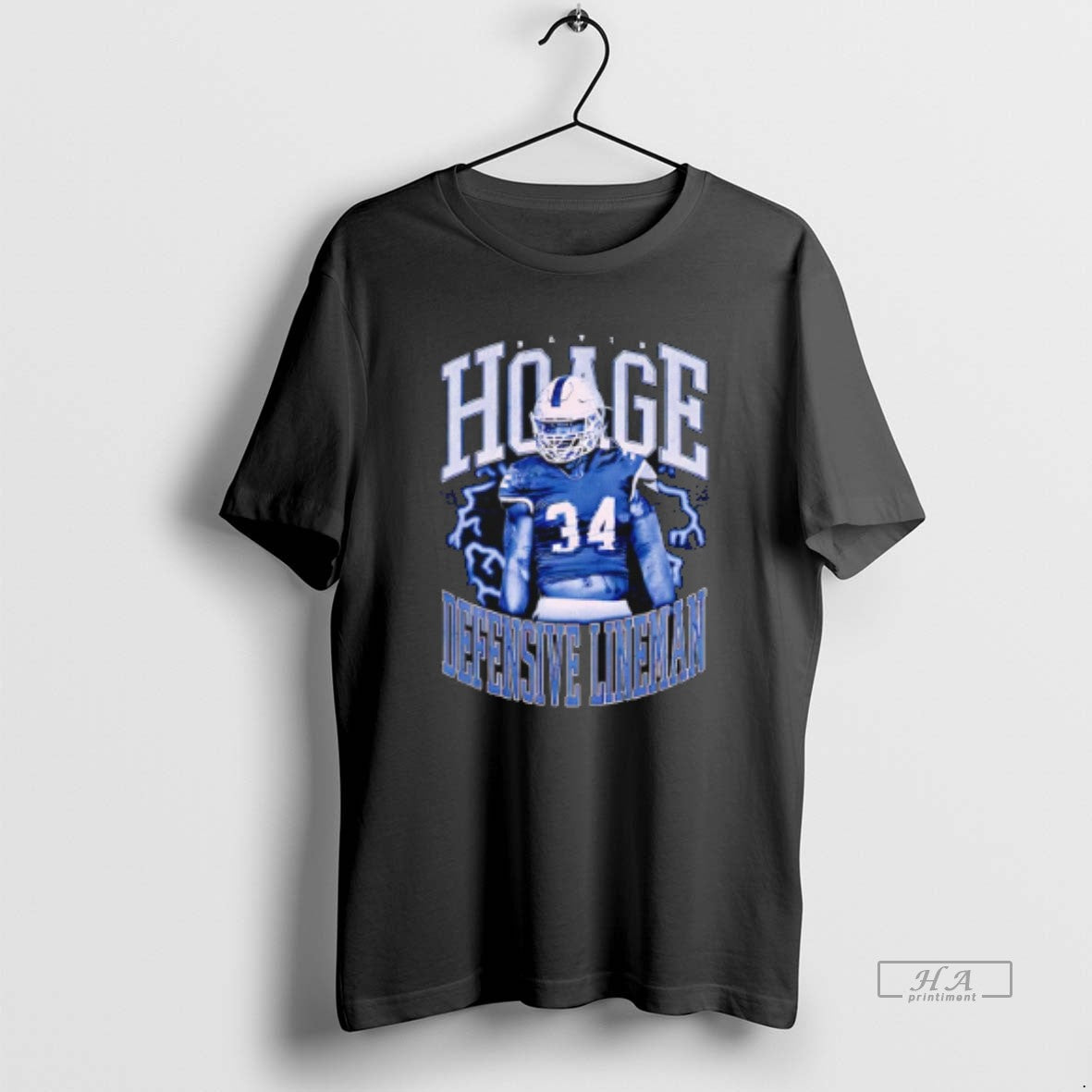 Trendy David Hoage Defensive Lineman Vintage - Adult & Kids T-Shirts, Sweatshirts & Hoodies apparel design preview 1