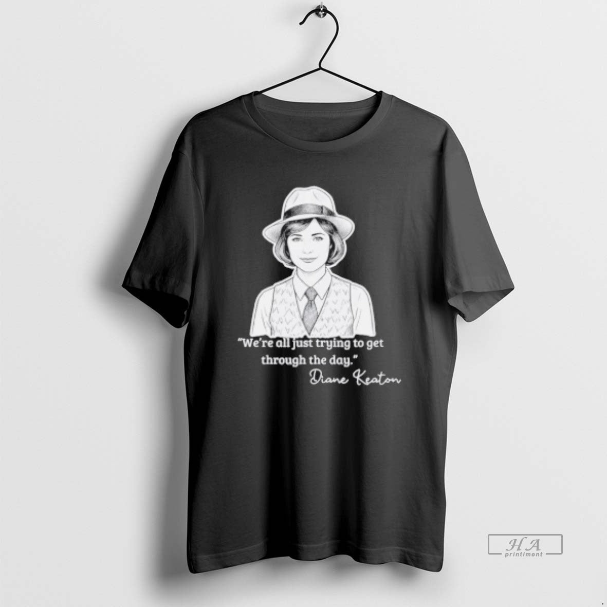 Trendy Diane Keaton Annie Hall Style La Di Da Quote - Adult & Kids T-Shirts, Sweatshirts & Hoodies apparel design preview 1