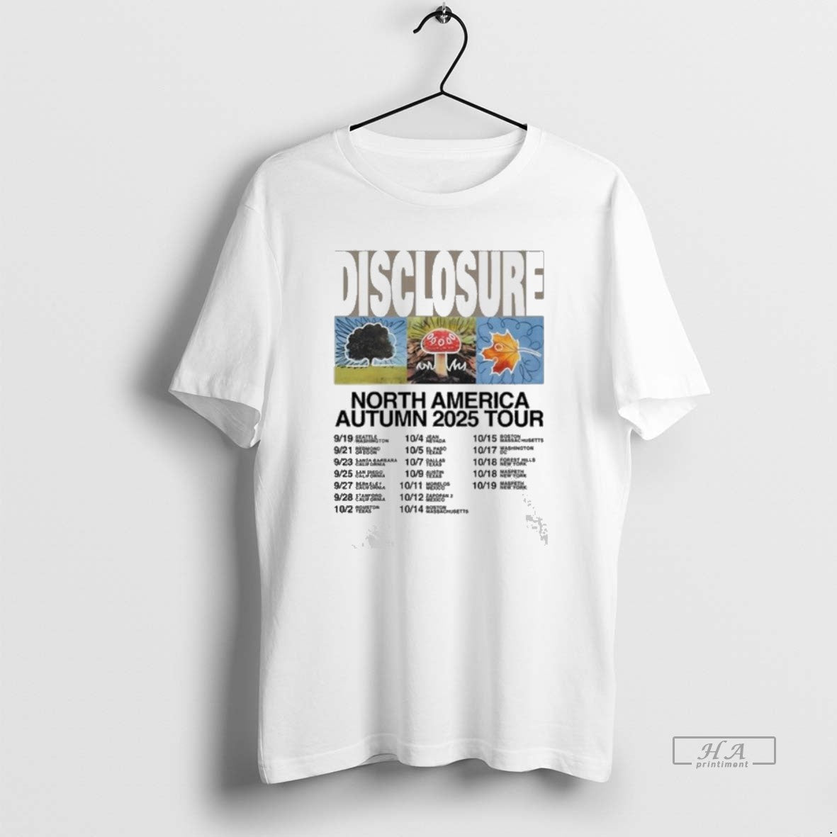 Trendy Disclosure North America Autumn Tour 2025 - Adult & Kids T-Shirts, Sweatshirts & Hoodies apparel design preview 1