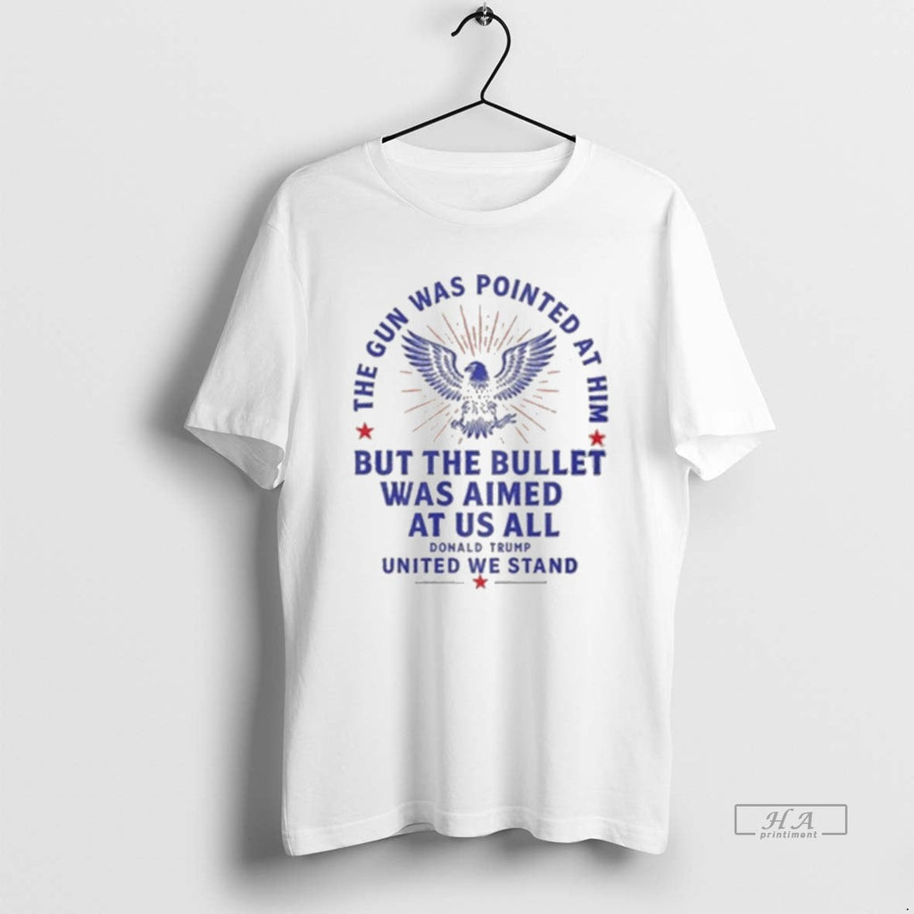 Trendy Donald Trump The Gun Was Pointed At Him But - Adult & Kids T-Shirts, Sweatshirts & Hoodies apparel design preview 1