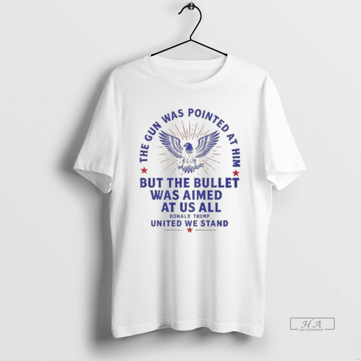 Trendy Donald Trump The Gun Was Pointed At Him But - Adult & Kids T-Shirts, Sweatshirts & Hoodies apparel design preview 1