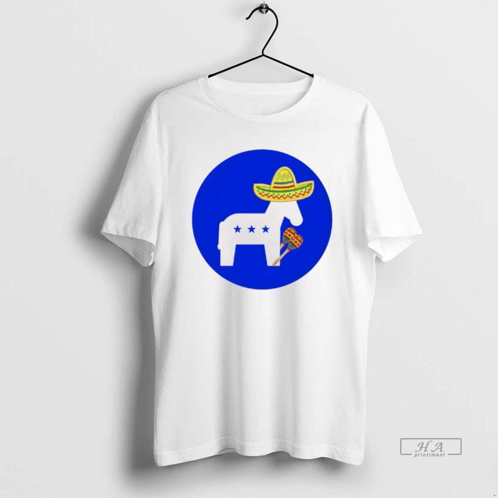 Trendy Donkey Republic Wearing Mexican Hat Cinco De - Adult & Kids T-Shirts, Sweatshirts & Hoodies apparel design preview 1