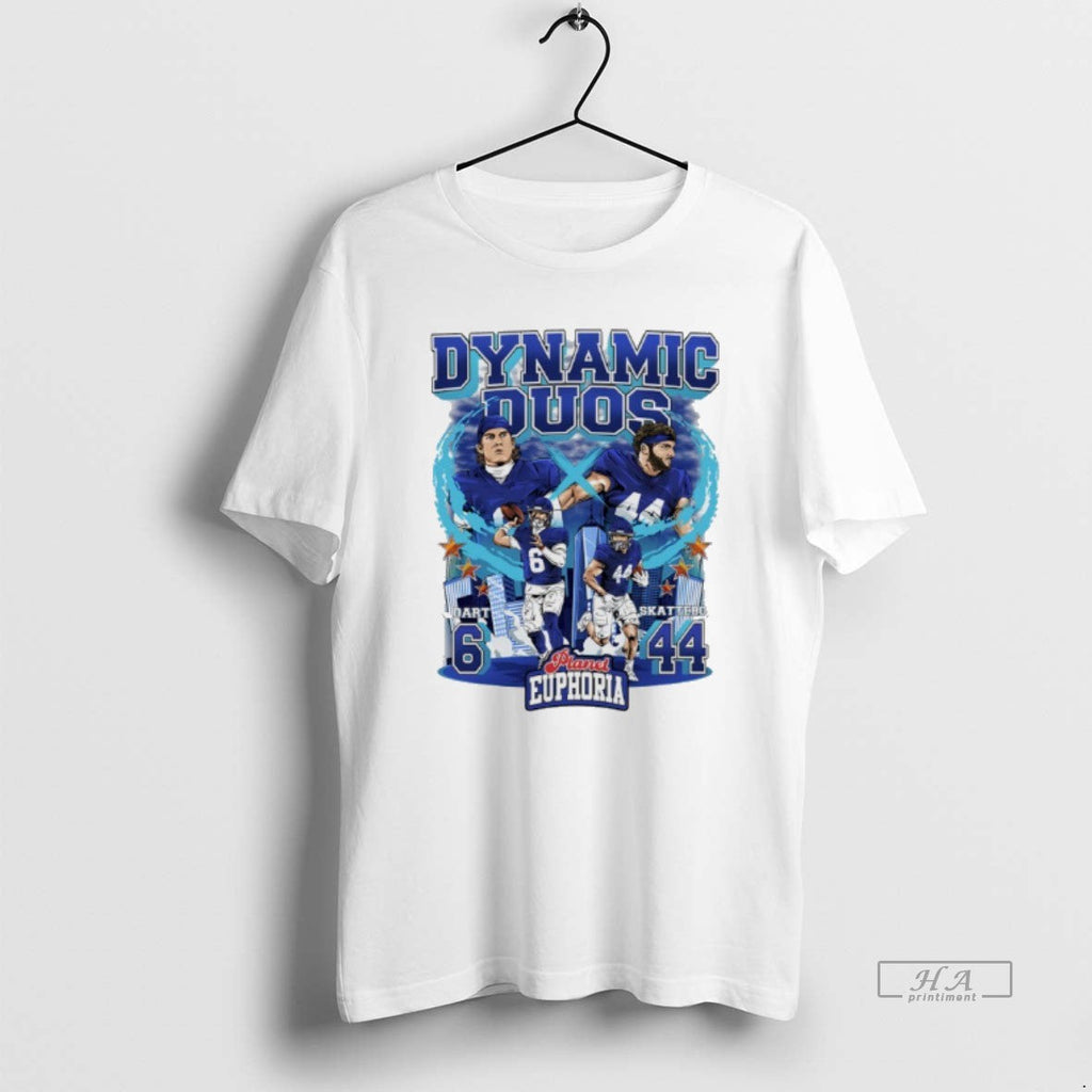 Trendy Dynamic Duos Jaxson Dart And Cam Skattebo New - Adult & Kids T-Shirts, Sweatshirts & Hoodies apparel design preview 1
