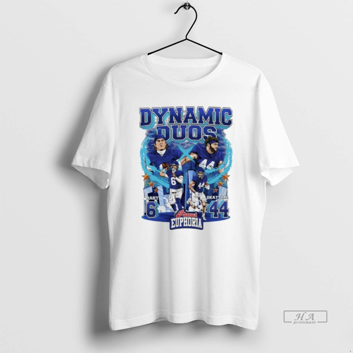 Trendy Dynamic Duos Jaxson Dart And Cam Skattebo New - Adult & Kids T-Shirts, Sweatshirts & Hoodies apparel design preview 1