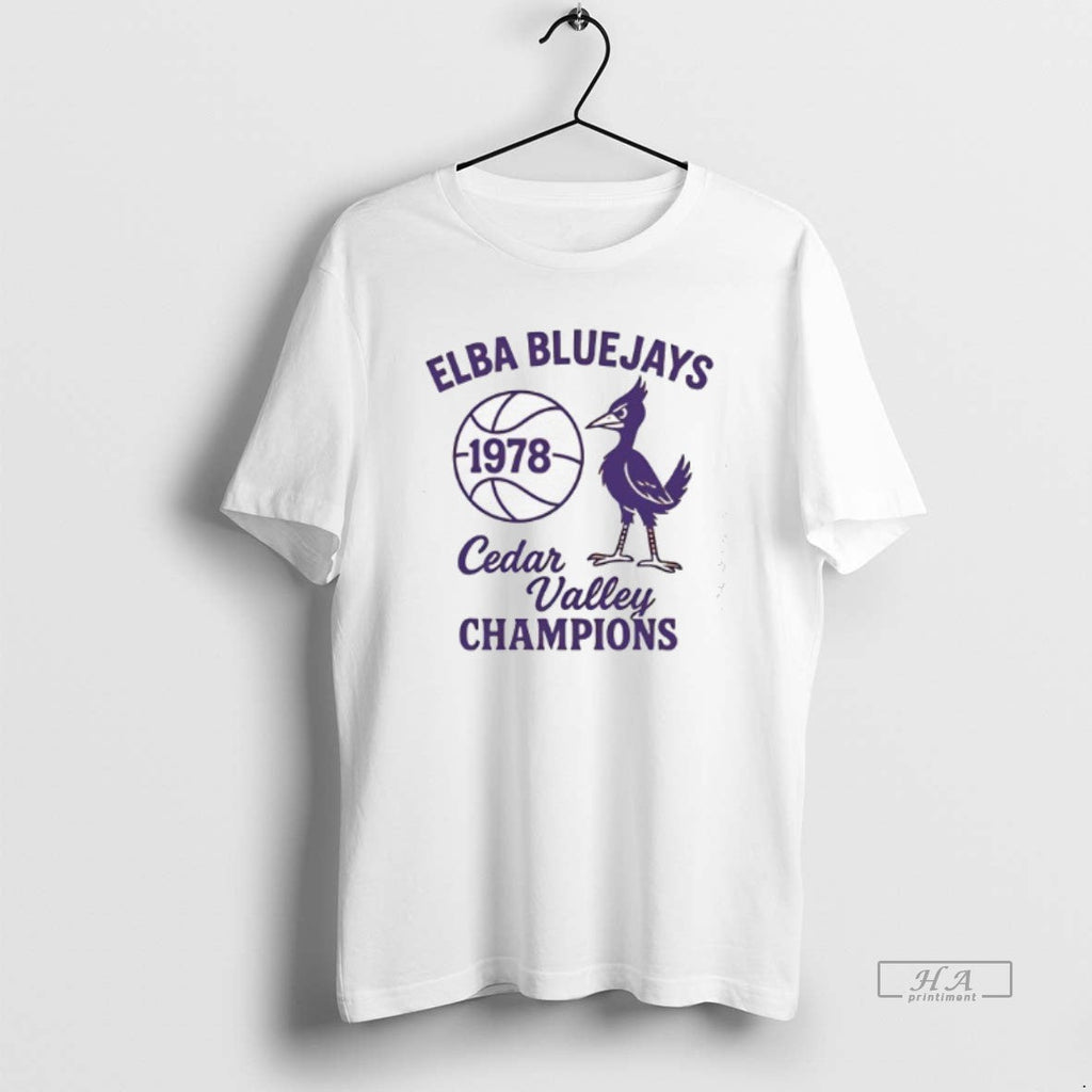 Trendy Elba Bluejays 1978 Cedar Valley Champions - Adult & Kids T-Shirts, Sweatshirts & Hoodies apparel design preview 1