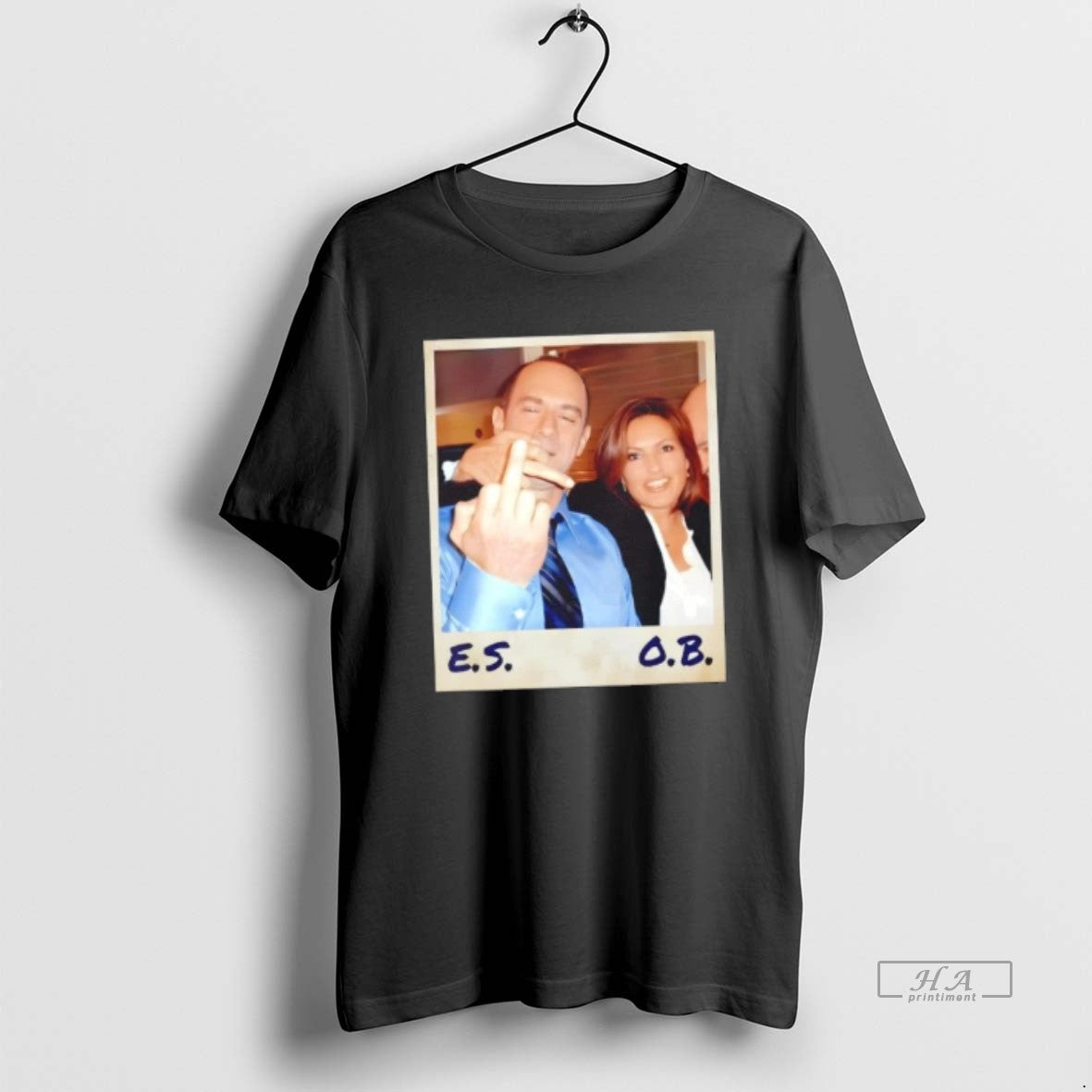 Trendy Elliot Stabler And Olivia Benson Retro Picture - Adult & Kids T-Shirts, Sweatshirts & Hoodies apparel design preview 1