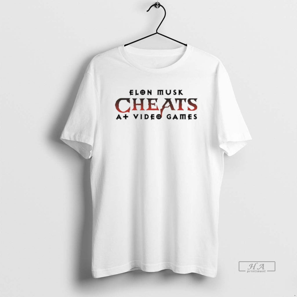 Trendy Elon Musk Cheats At Video Games - Adult & Kids T-Shirts, Sweatshirts & Hoodies apparel design preview 1