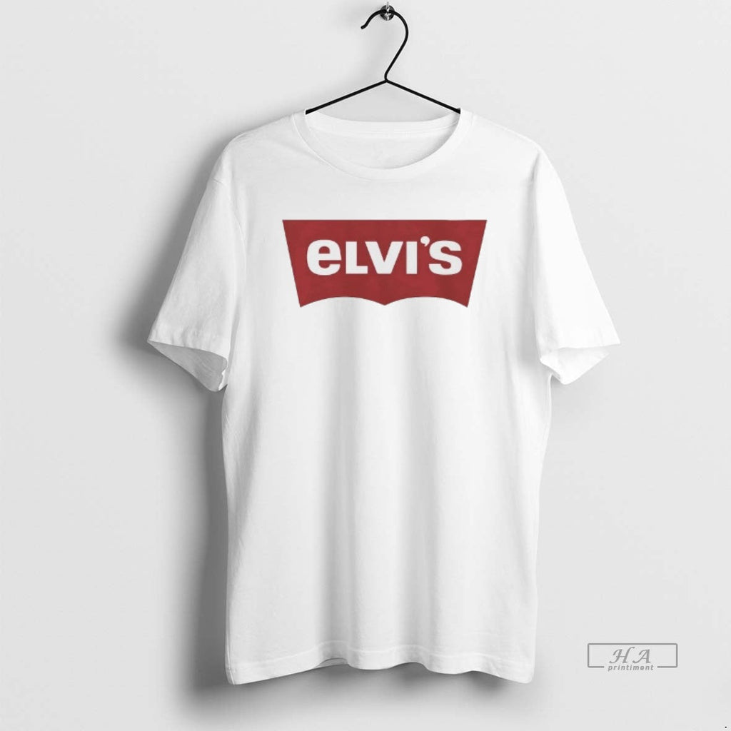 Trendy Elvis Levis Parody Logo - Adult & Kids T-Shirts, Sweatshirts & Hoodies apparel design preview 1