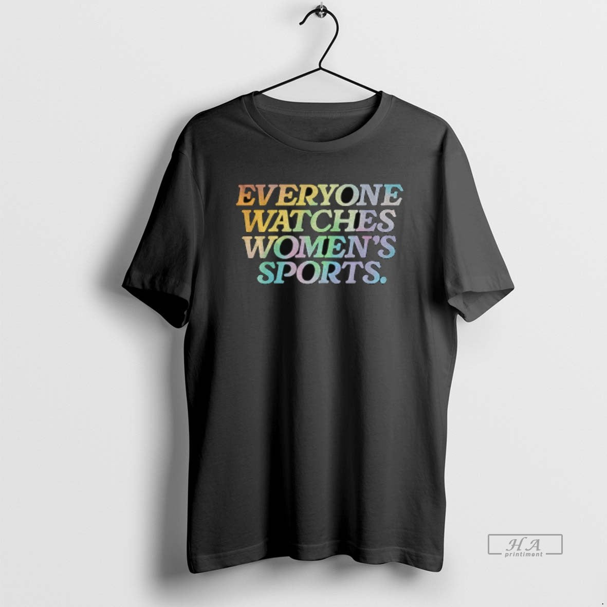 Trendy Everyone Watches Womens Sports Rainbow - Adult & Kids T-Shirts, Sweatshirts & Hoodies apparel design preview 1