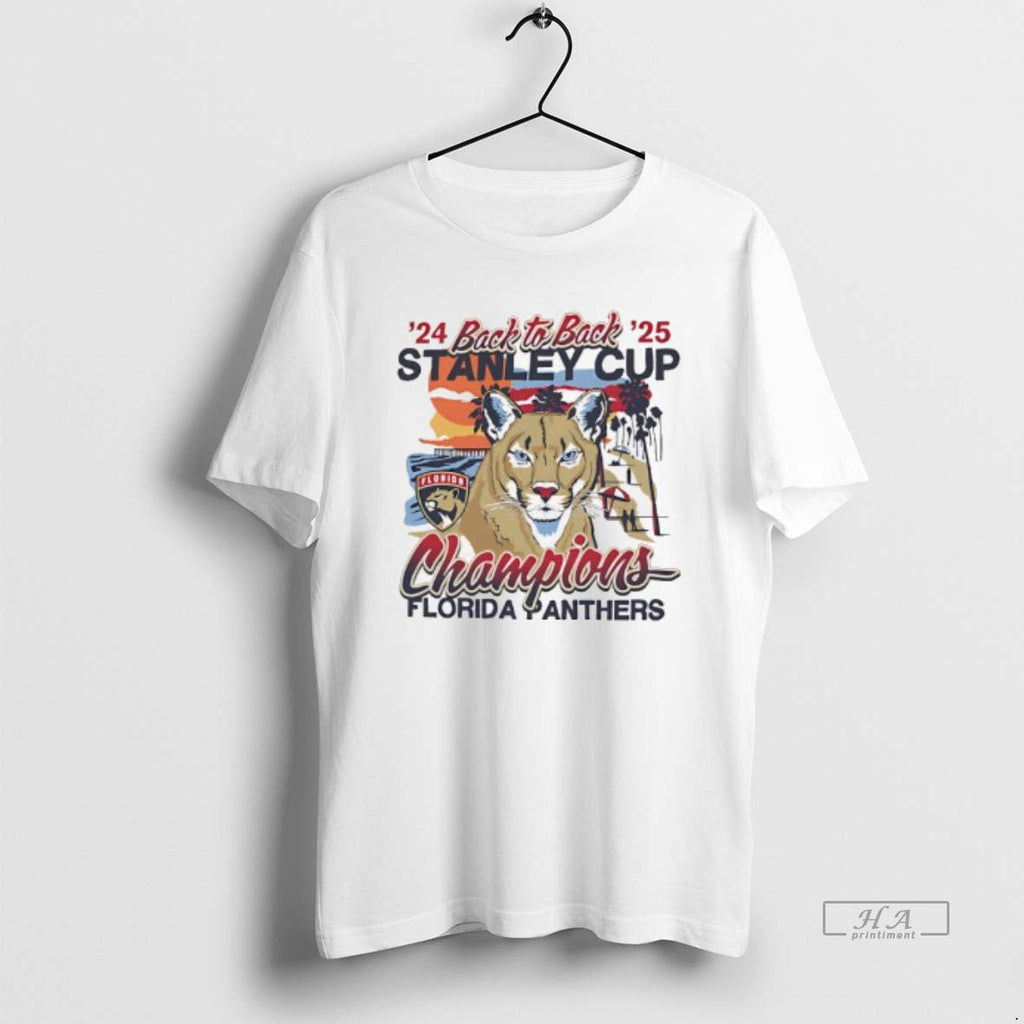 Trendy Florida Panthers 47 Cream Back To Sunset - Adult & Kids T-Shirts, Sweatshirts & Hoodies apparel design preview 1