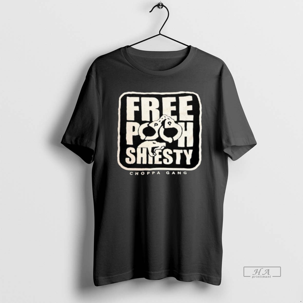 Trendy Free Pooh Shiesty Choppa Gang - Adult & Kids T-Shirts, Sweatshirts & Hoodies apparel design preview 1