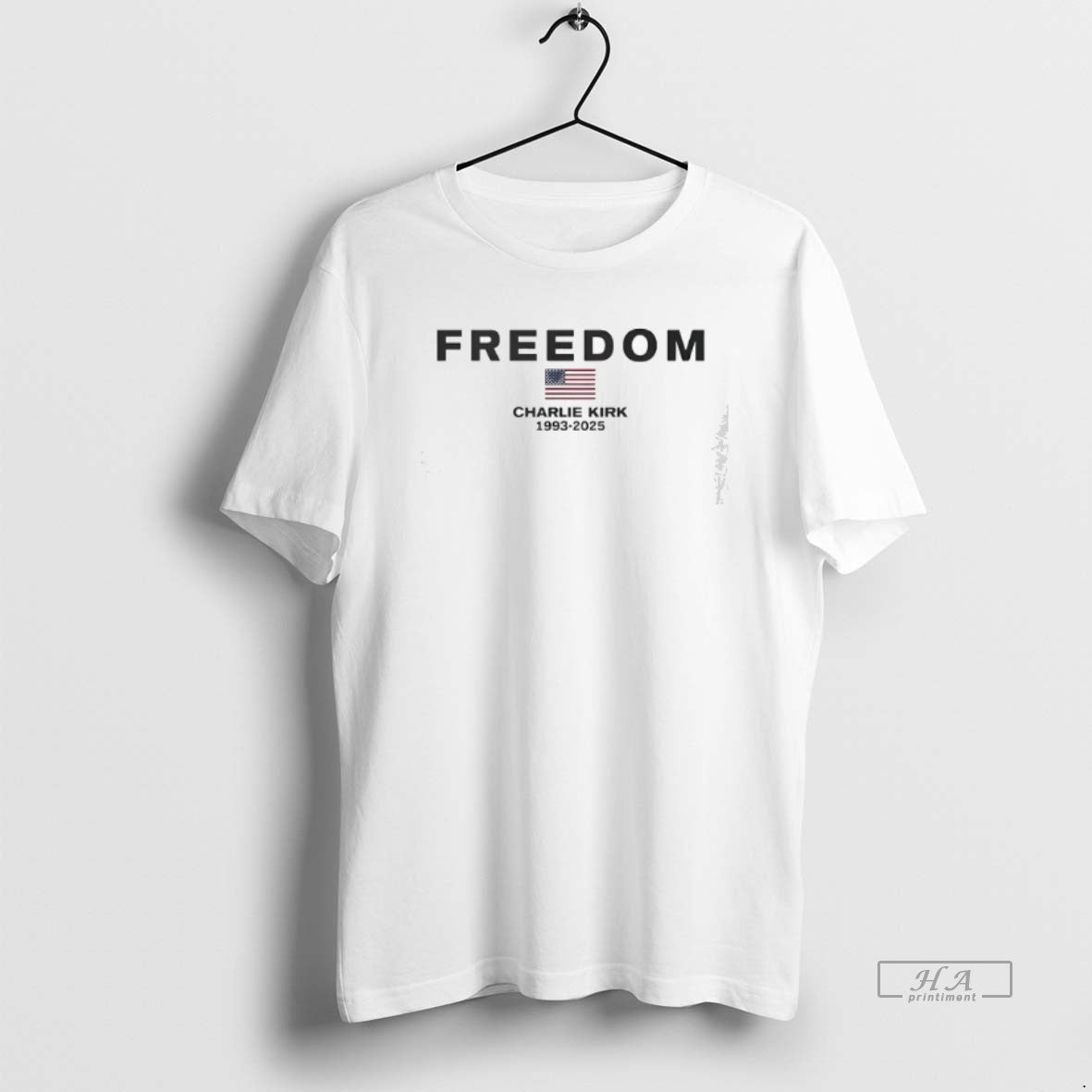 Trendy Freedom Charlie Kirk 1993 2025 America Flag - Adult & Kids T-Shirts, Sweatshirts & Hoodies apparel design preview 1