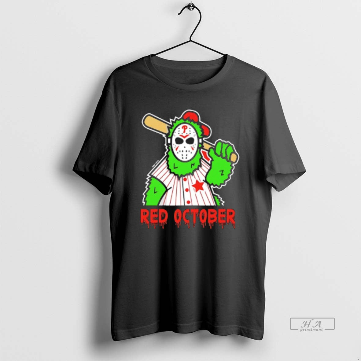 Trendy Friday 13th Phanatic Red October Phillies - Adult & Kids T-Shirts, Sweatshirts & Hoodies apparel design preview 1