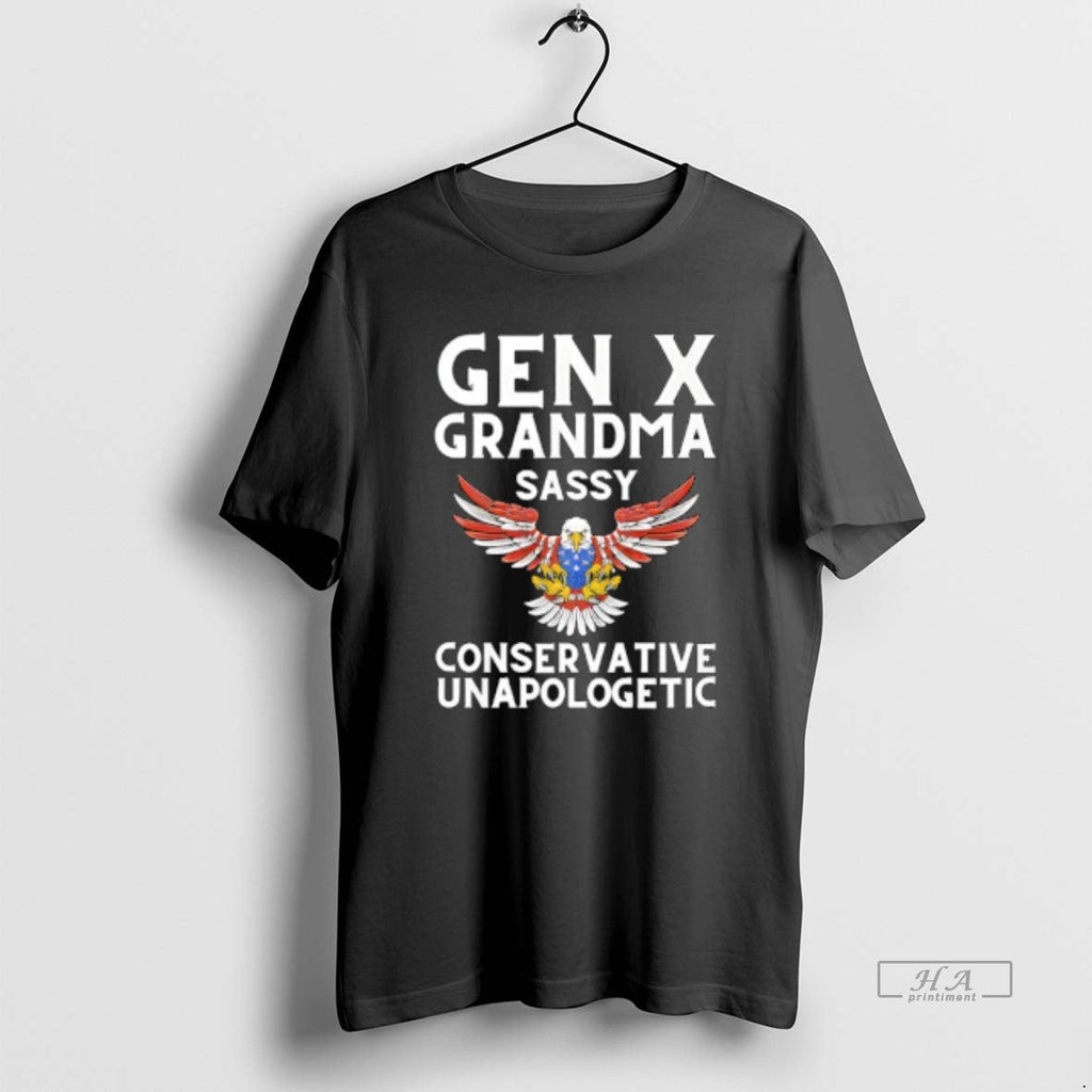 Trendy Gen X Grandma Sassy Conservative Unapologetic - Adult & Kids T-Shirts, Sweatshirts & Hoodies apparel design preview 1