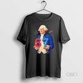 Trendy George Washington Holding 67 Patriotic Design - Adult & Kids T-Shirts, Sweatshirts & Hoodies apparel design preview 1