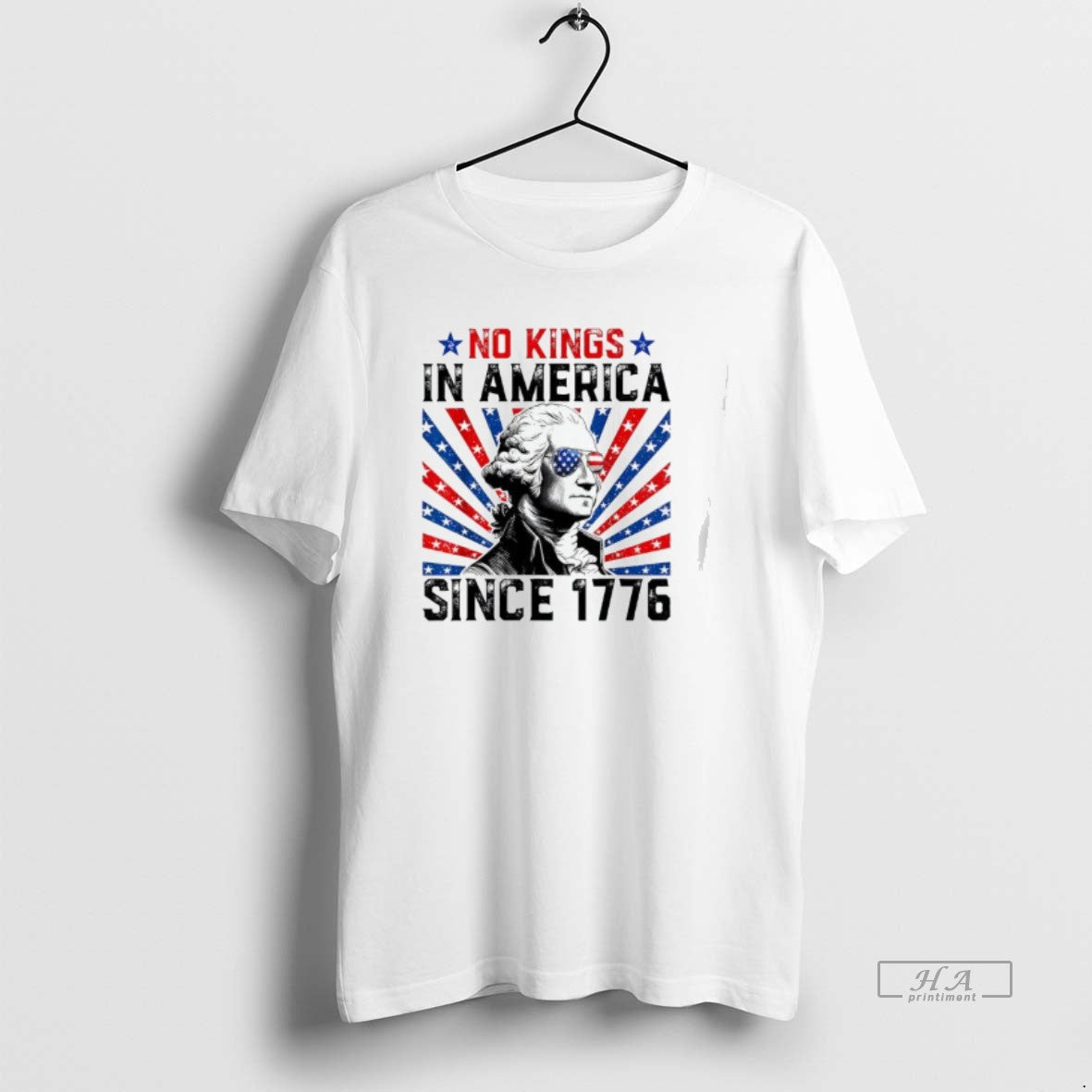 Trendy George Washington No Kings In America Since - Adult & Kids T-Shirts, Sweatshirts & Hoodies apparel design preview 1