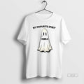 Trendy Ghost My Favourite Spirit Vodka Halloween - Adult & Kids T-Shirts, Sweatshirts & Hoodies apparel design preview 1