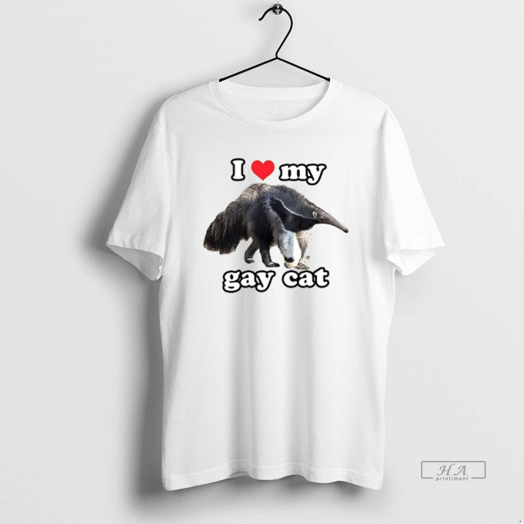 Trendy Giant Anteater I Love My Gay Cat Ceramic And - Adult & Kids T-Shirts, Sweatshirts & Hoodies apparel design preview 1