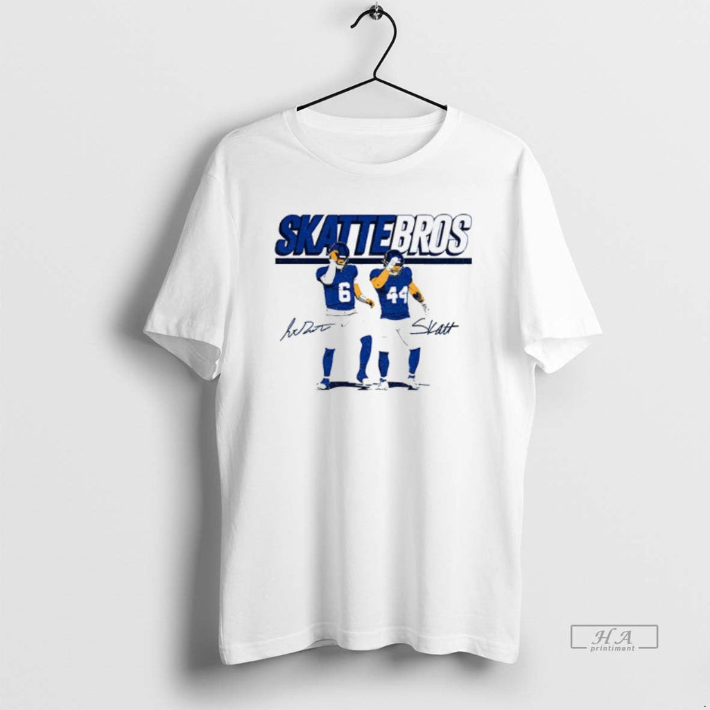 Trendy Giants Jaxson Dart Cam Skattebo Celebration - Adult & Kids T-Shirts, Sweatshirts & Hoodies apparel design preview 1