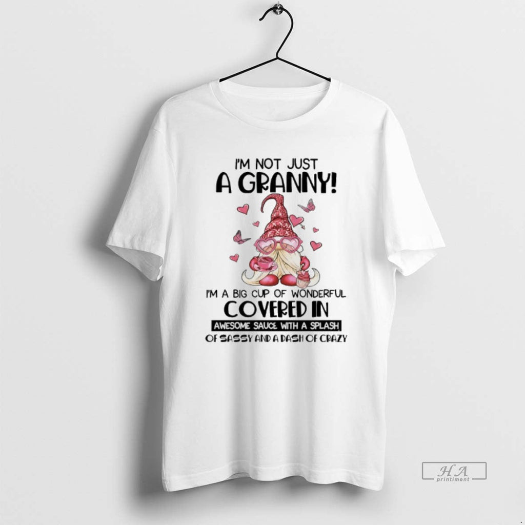 Trendy Gnome Im Not Just A Granny Big Cup Of - Adult & Kids T-Shirts, Sweatshirts & Hoodies apparel design preview 1