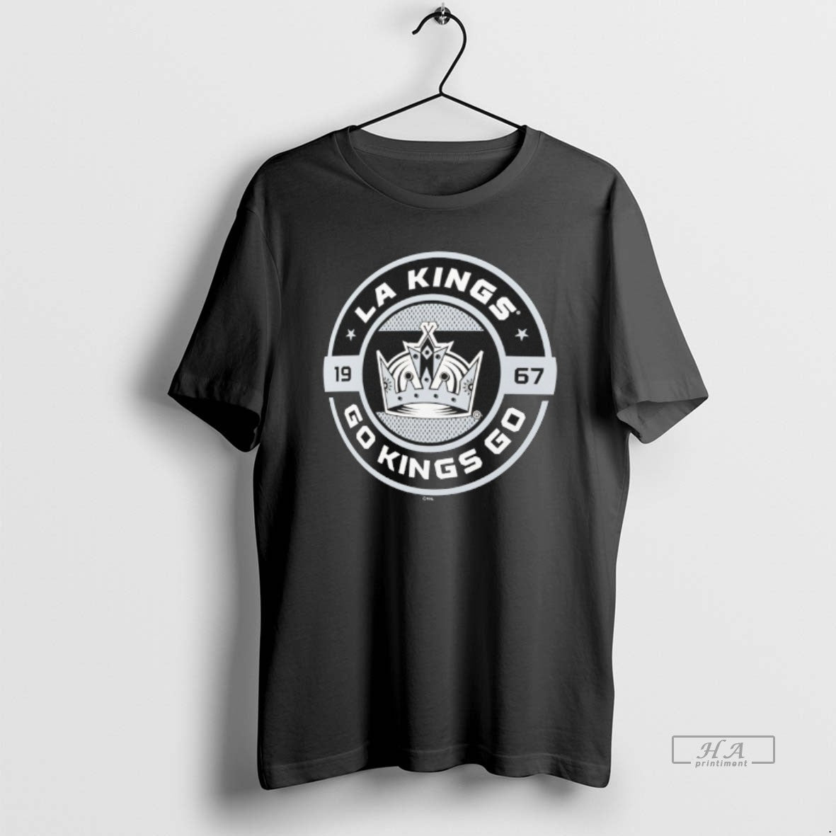 Trendy Go King 1967 Los Angeles Kings Hockey - Adult & Kids T-Shirts, Sweatshirts & Hoodies apparel design preview 1