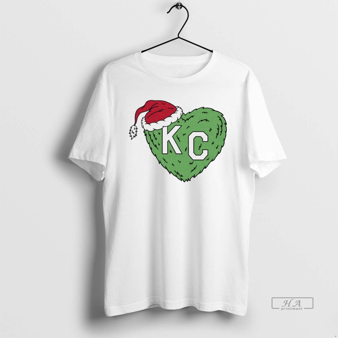 Trendy Grinch Kc Heart Christmas White - Adult & Kids T-Shirts, Sweatshirts & Hoodies apparel design preview 1