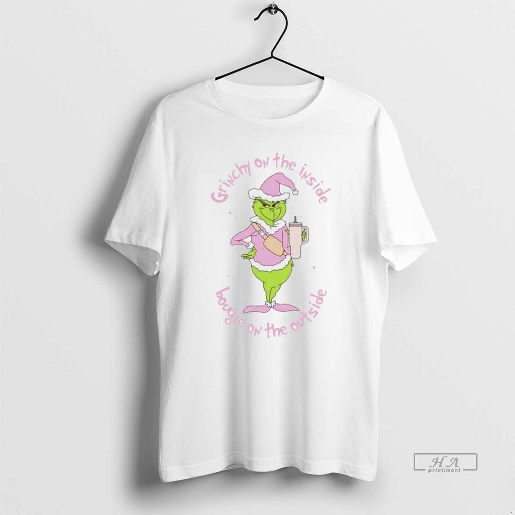 Trendy Grinch On The Inside Bougie Outside White - Adult & Kids T-Shirts, Sweatshirts & Hoodies apparel design preview 1