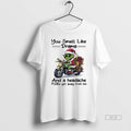 Trendy Grinch You Smell Like Drama And A Headache - Adult & Kids T-Shirts, Sweatshirts & Hoodies apparel design preview 1