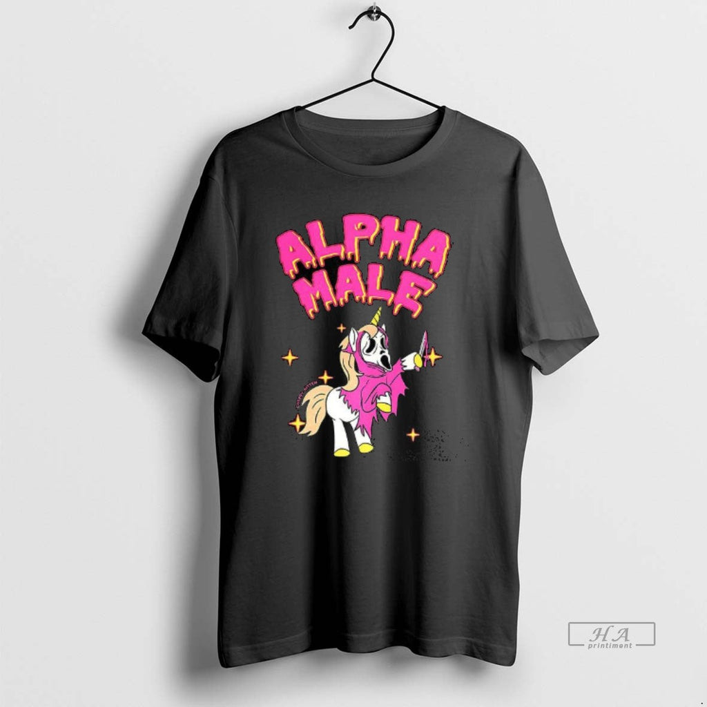 Trendy Halloween Unicorn Alpha Male Ghostface - Adult & Kids T-Shirts, Sweatshirts & Hoodies apparel design preview 1