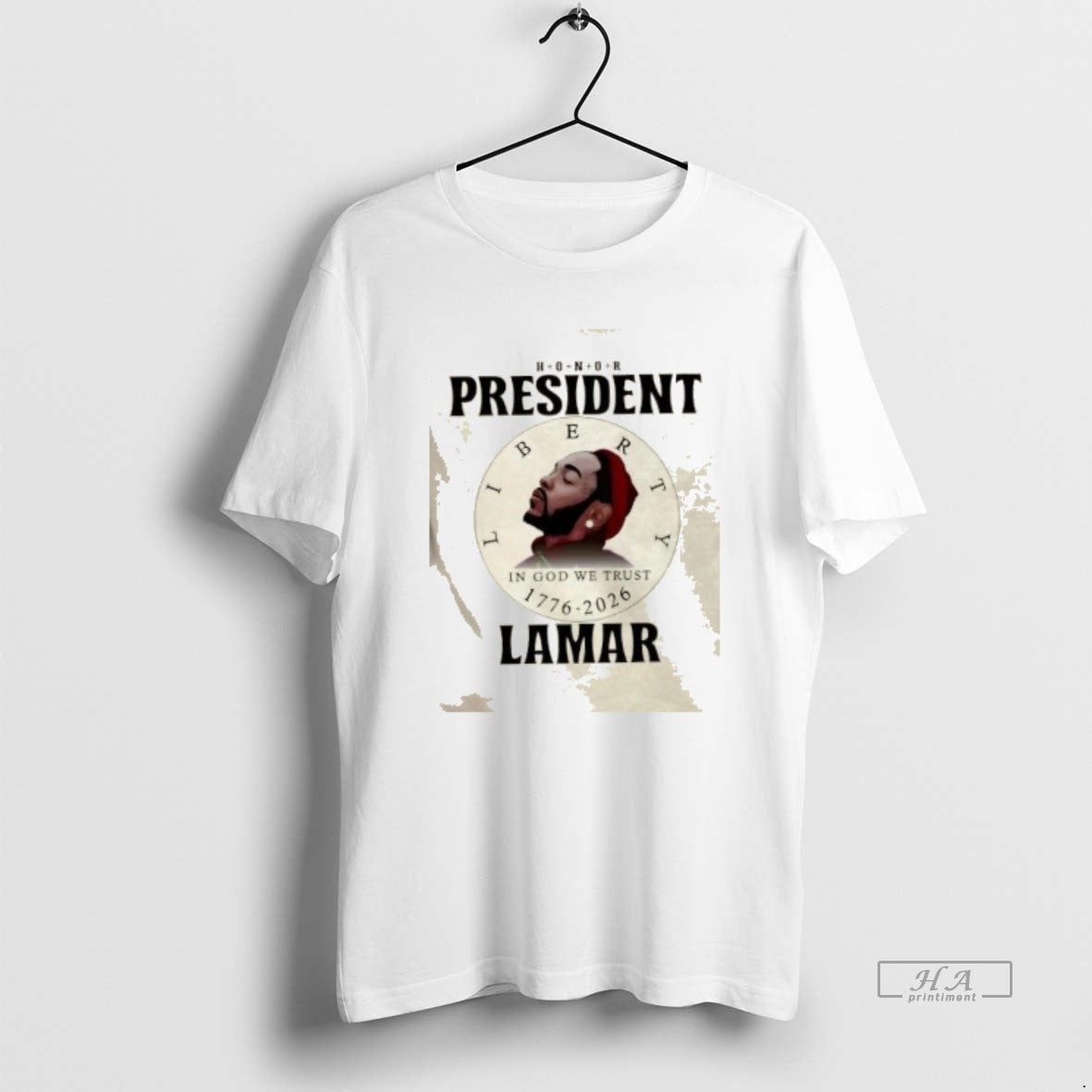 Trendy Honor President Liberty In God We Trust 1776 - Adult & Kids T-Shirts, Sweatshirts & Hoodies apparel design preview 1