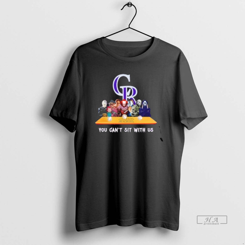 Trendy Horror Movie Characters You Cant Sit With Us - Adult & Kids T-Shirts, Sweatshirts & Hoodies apparel design preview 1