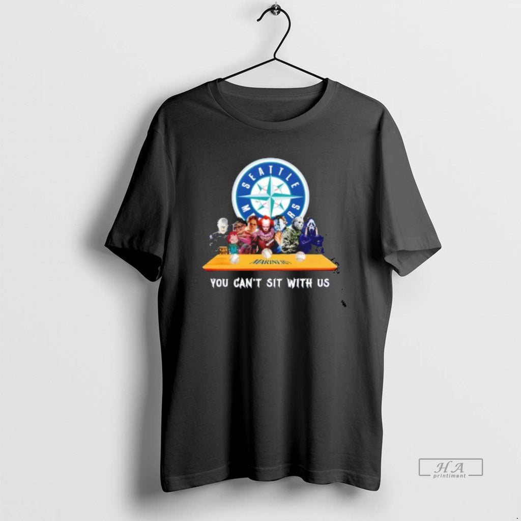 Trendy Horror Movie Characters You Cant Sit With Us - Adult & Kids T-Shirts, Sweatshirts & Hoodies apparel design preview 1