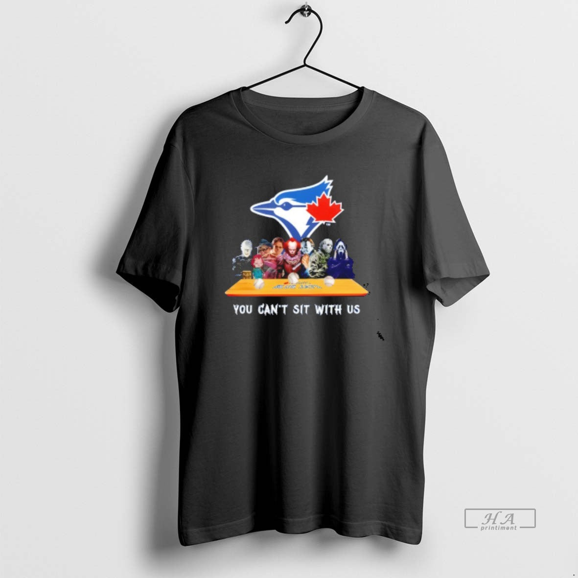 Trendy Horror Movie Characters You Cant Sit With Us - Adult & Kids T-Shirts, Sweatshirts & Hoodies apparel design preview 1