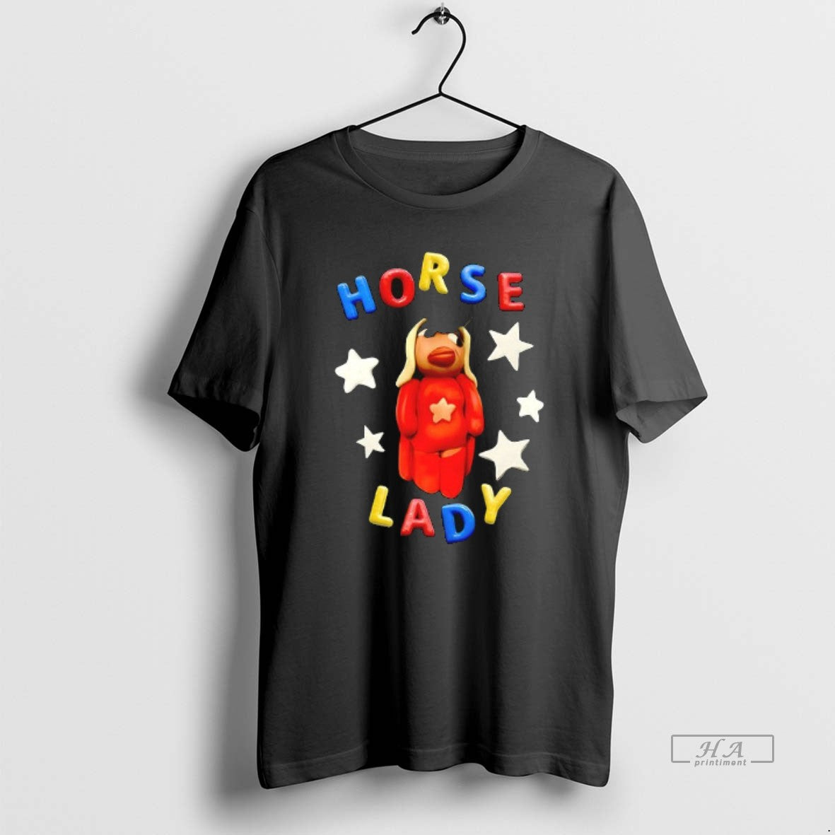 Trendy Horse Lady Enzyme Washed Ceramic And Classic - Adult & Kids T-Shirts, Sweatshirts & Hoodies apparel design preview 1