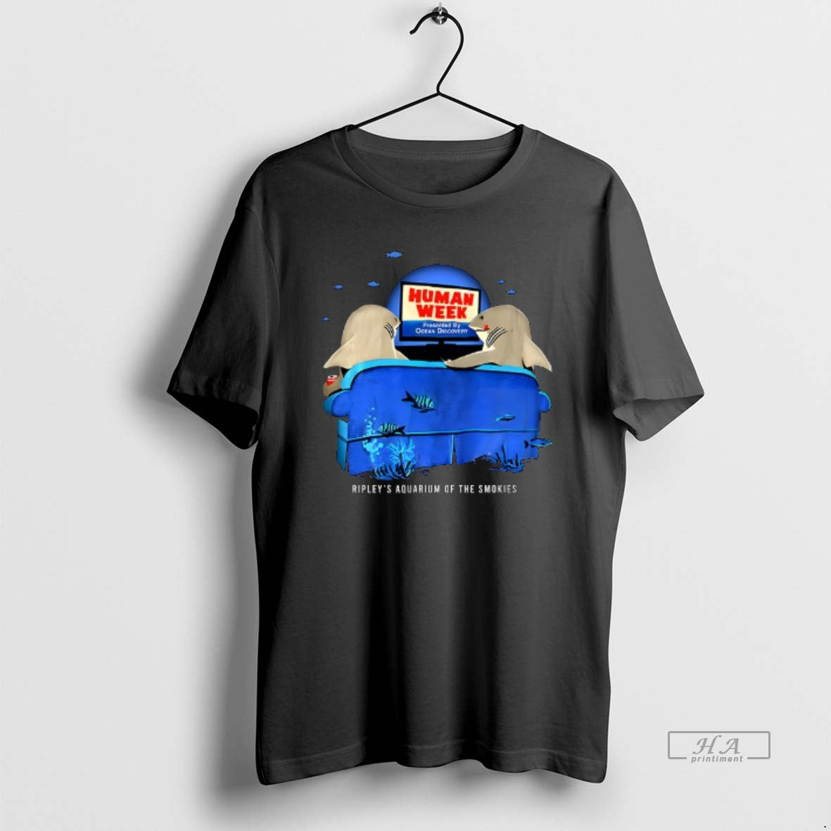 Trendy Human Week Ripleys Aquarium Of The Smokies - Adult & Kids T-Shirts, Sweatshirts & Hoodies apparel design preview 1