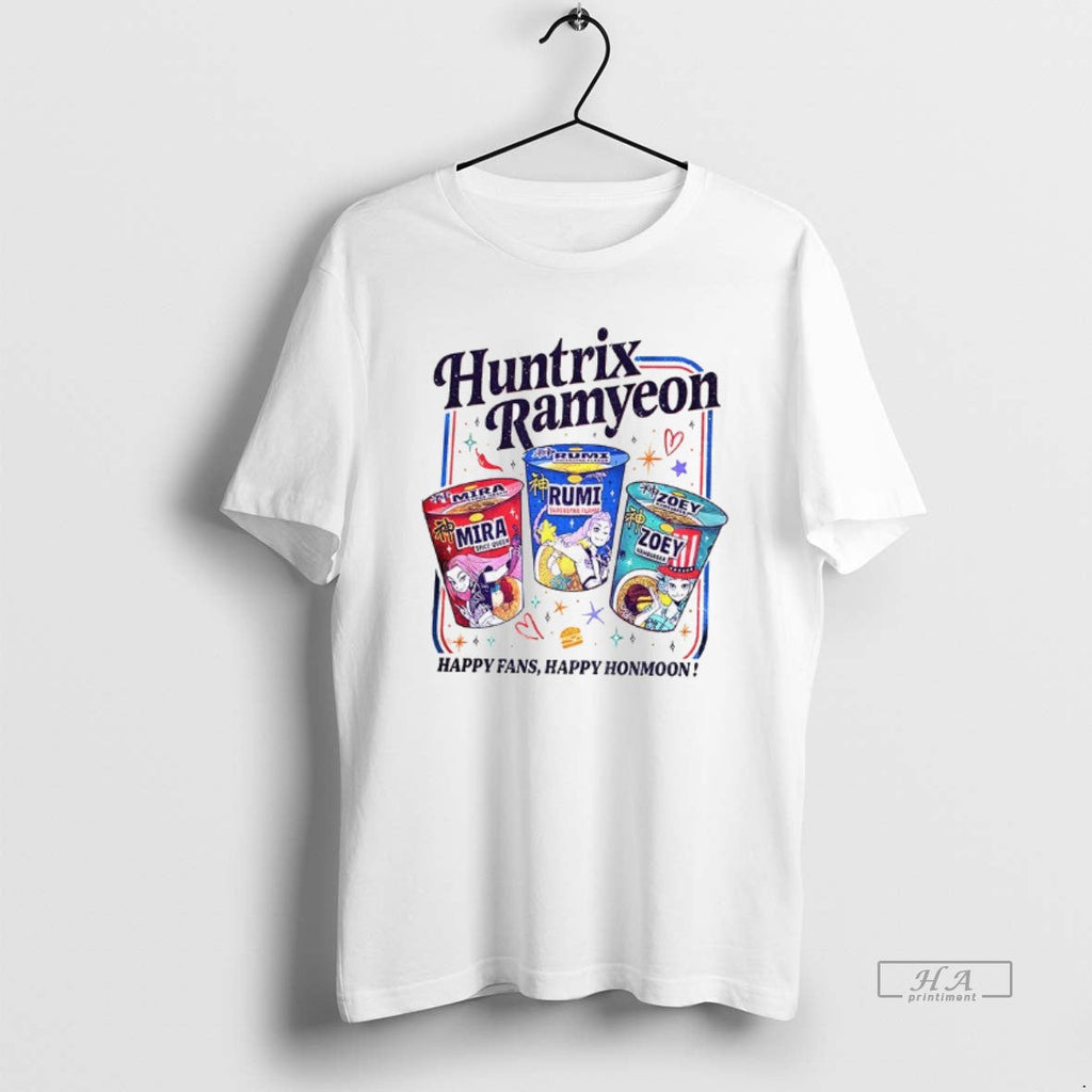 Trendy Huntrix Ramyeon Nights Happy Fans Honmoon - Adult & Kids T-Shirts, Sweatshirts & Hoodies apparel design preview 1